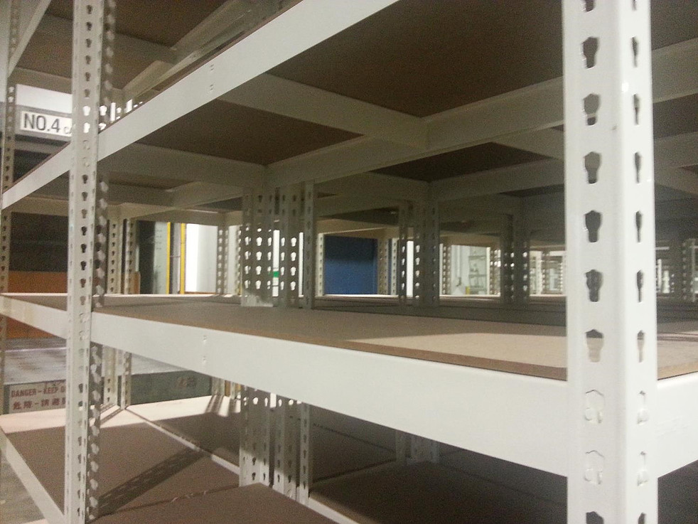 BSM Racking rivet shelving configuration
