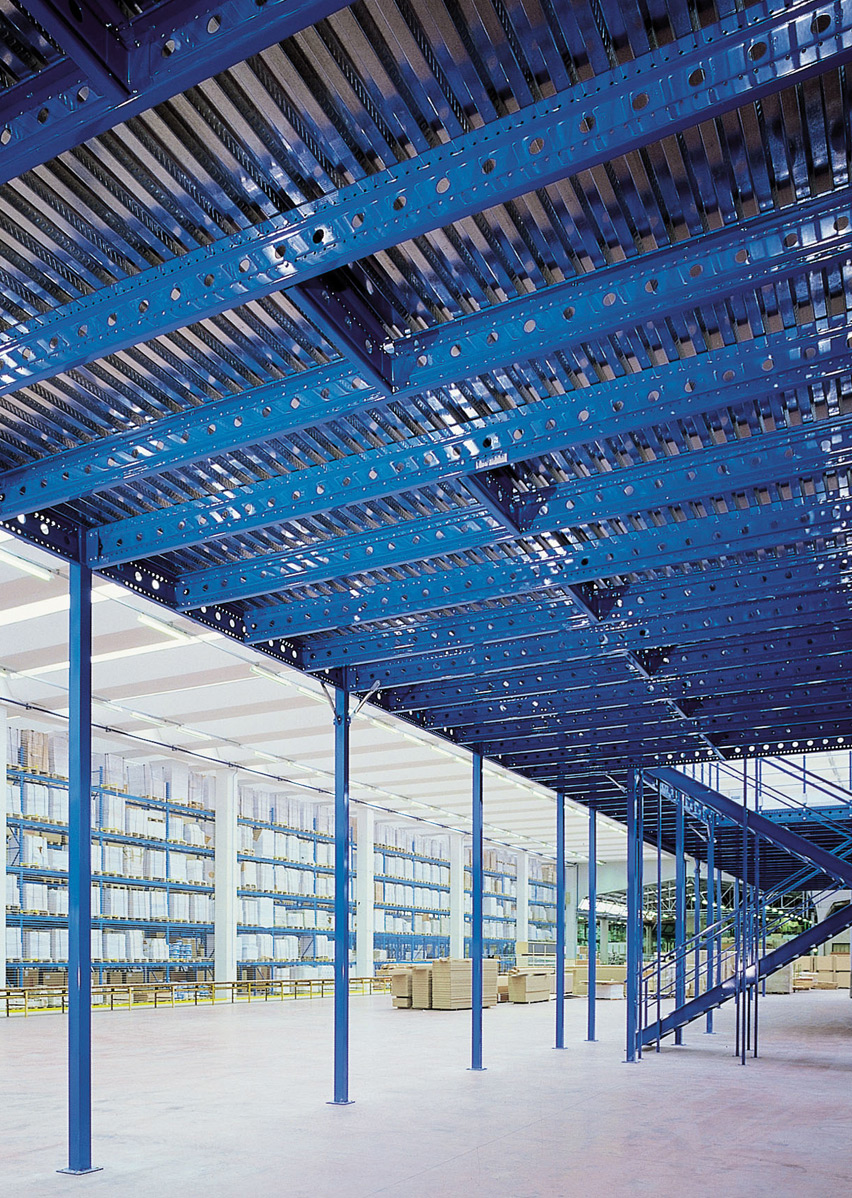 Mezzanine Floor System raised warehouse floor installation, project view 4