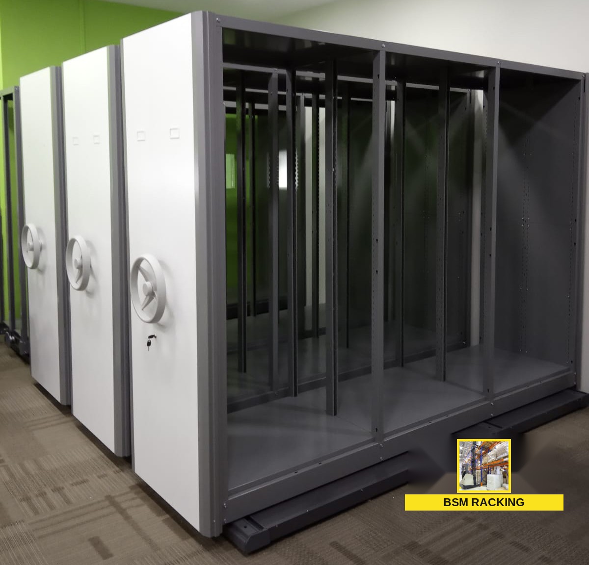 Mobile Compactor mechanical cabinet storage arrangement, project view 14