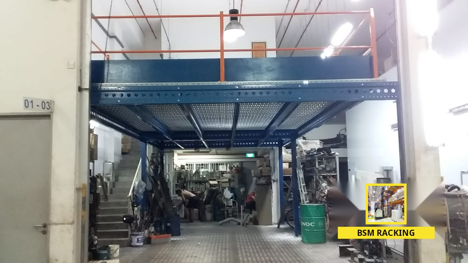 Mezzanine Floor System raised warehouse floor installation, project view 10