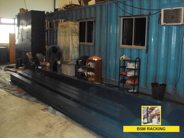 Structural Steel Platform freestanding mezzanine installation, project view 32