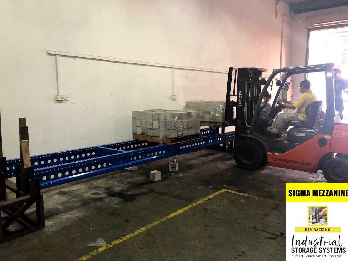 Mezzanine Floor System raised warehouse floor installation, project view 14