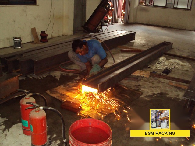 Structural Steel Platform freestanding mezzanine installation, project view 30