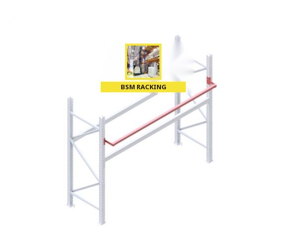 Back support bar rack accessory with end connectors