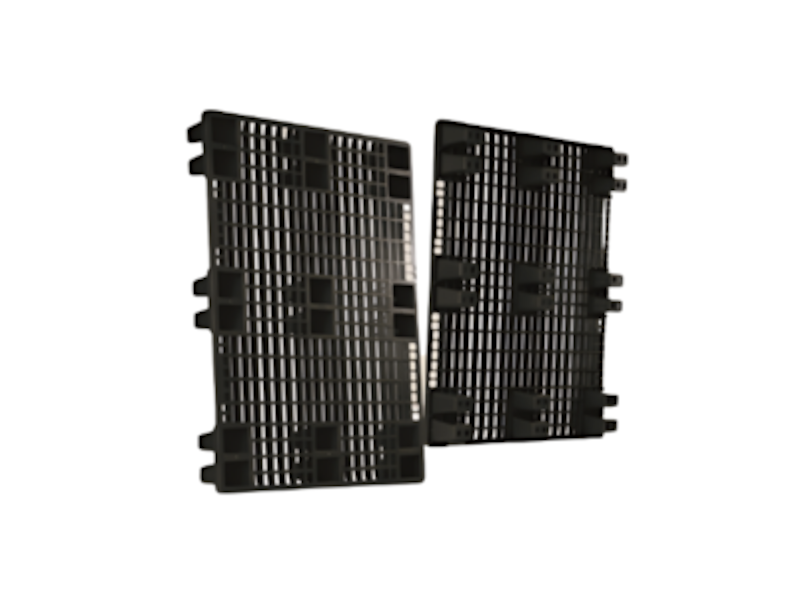 Expo Eco Plastic Pallet with grille deck, model GS-9LN41210SL