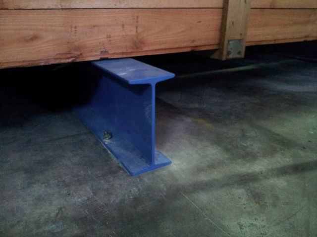 Long goods storage on a cantilever rack system