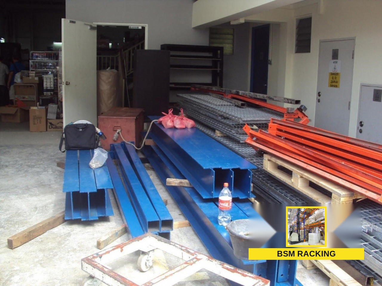 Structural Steel Platform freestanding mezzanine installation, project view 42