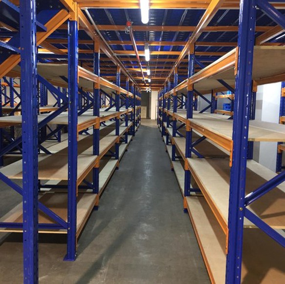 Rack Support Mezzanine Superblock intermediate storage floor, project view 15