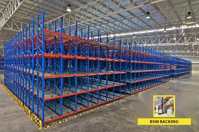 Pallet Flow Racking live pallet storage arrangement, project view 21