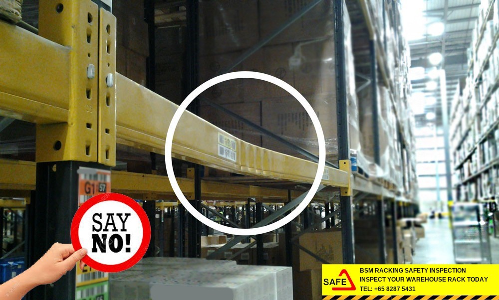 Warehouse Rack Inspection rack component inspection detail
