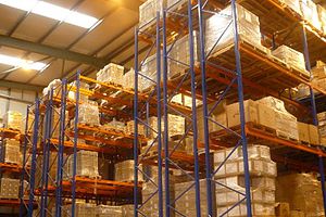 Double-Deep Pallet Racking layout for increased storage capacity