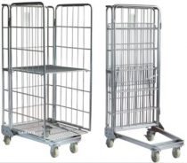 Roll Container Trolley model 132-RC-3 with three side panels