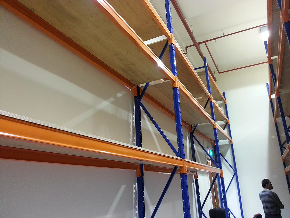 2-Tier Racking storage bays and access arrangement