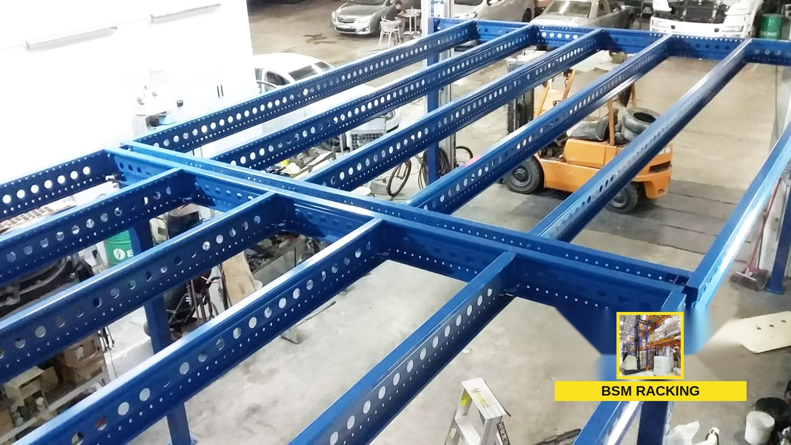 Mezzanine Floor System raised warehouse floor installation, project view 8