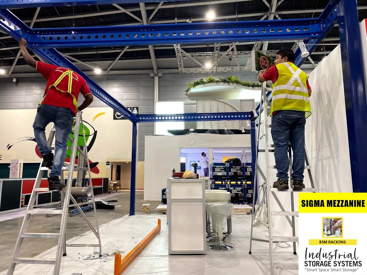 Mezzanine Floor System raised warehouse floor installation, project view 30