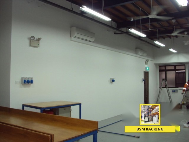 Structural Steel Platform freestanding mezzanine installation, project view 22