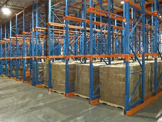 Drive-In Racking storage lane configuration viewed in the project gallery