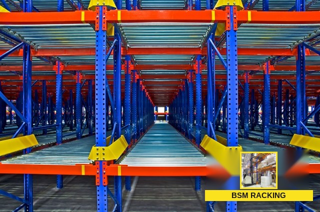 Pallet Flow Racking live pallet storage arrangement, project view 18