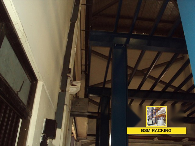 Structural Steel Platform freestanding mezzanine installation, project view 25