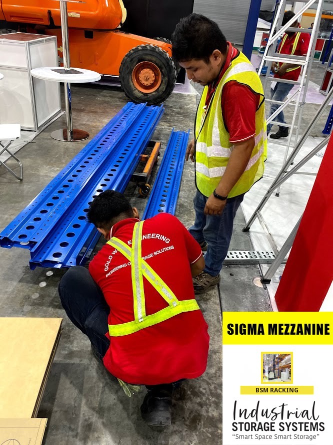 Mezzanine Floor System raised warehouse floor installation, project view 27