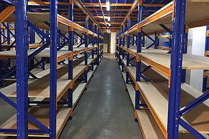 Rack Support Mezzanine Superblock intermediate storage floor, project view 6