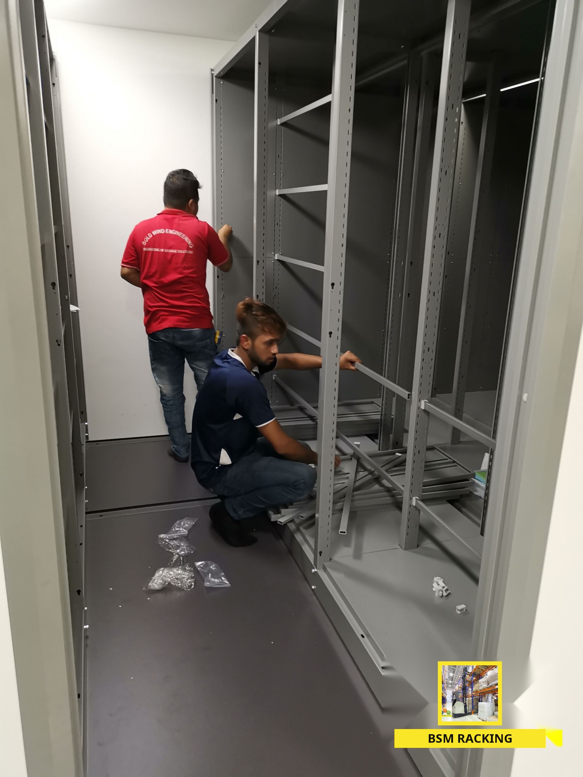 Mobile Compactor mechanical cabinet storage arrangement, project view 12