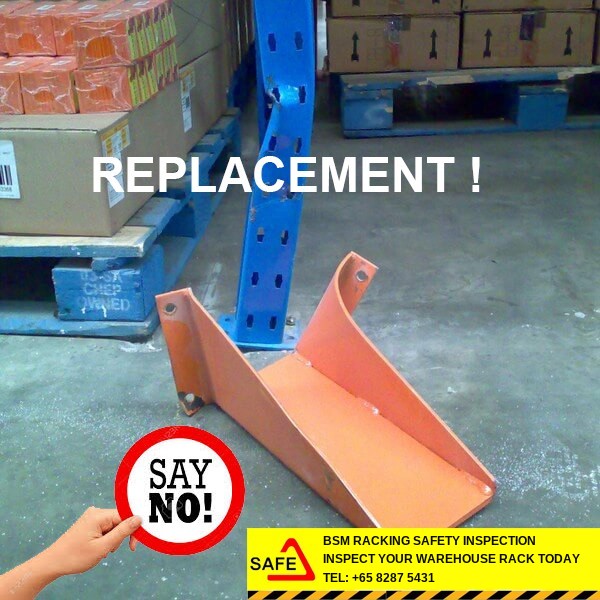 Warehouse Rack Inspection pallet storage inspection detail