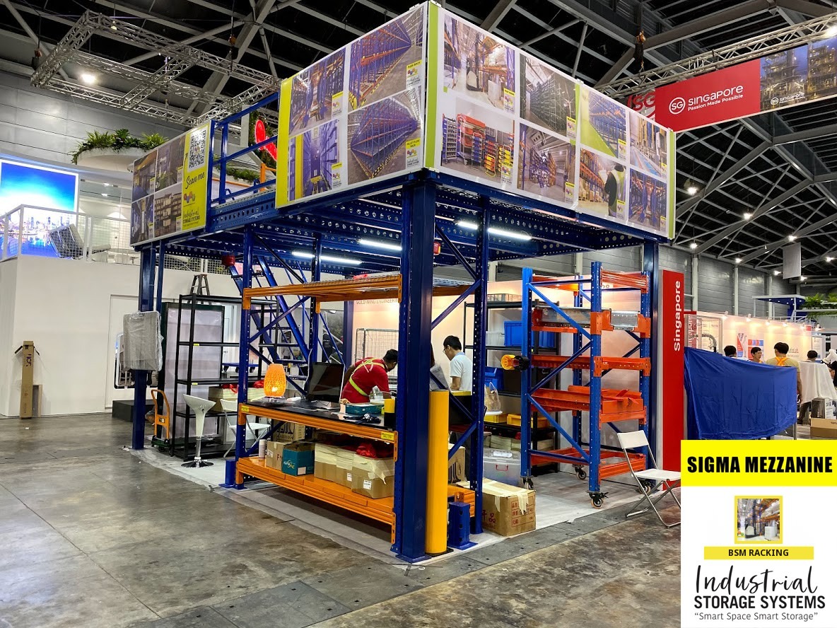 Mezzanine Floor System raised warehouse floor installation, project view 28
