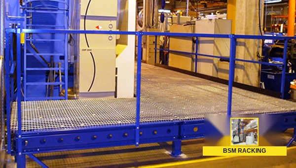 Mezzanine Floor System raised warehouse floor installation, project view 5