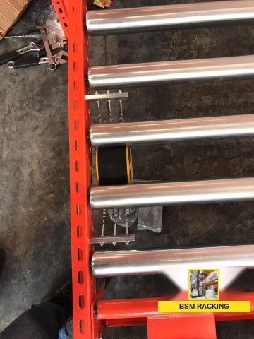 Pallet Flow Racking live pallet storage arrangement, project view 24