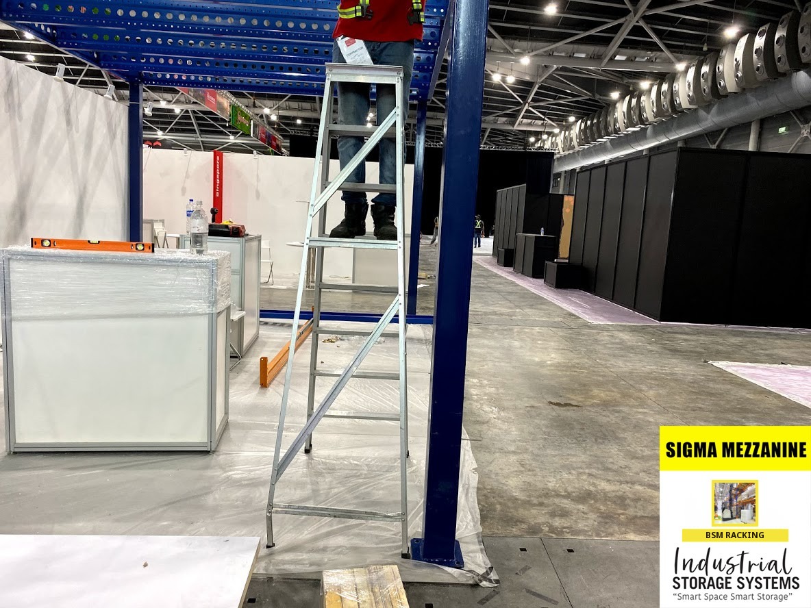 Mezzanine Floor System raised warehouse floor installation, project view 20