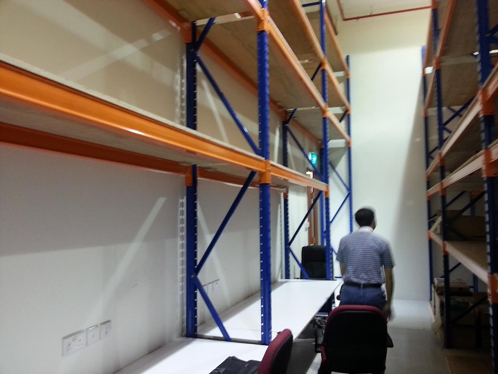 2-Tier Racking showing the storage floor arrangement