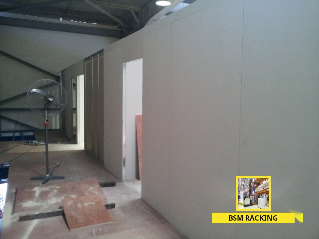 Structural Steel Platform freestanding mezzanine installation, project view 39