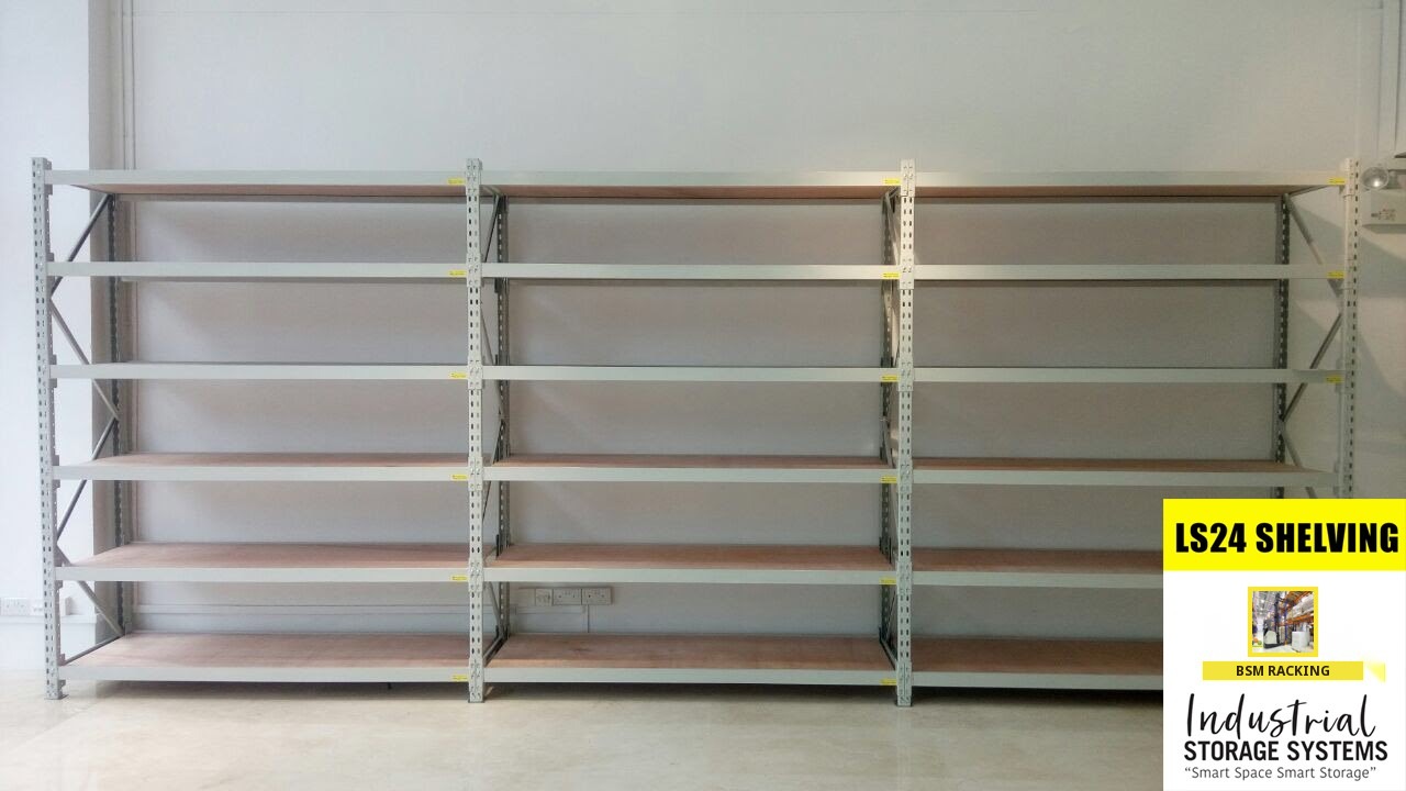 LS-24 Longspan Racking hand-loaded shelving layout, project view 9