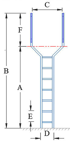 Cat Ladder providing access to raised decking