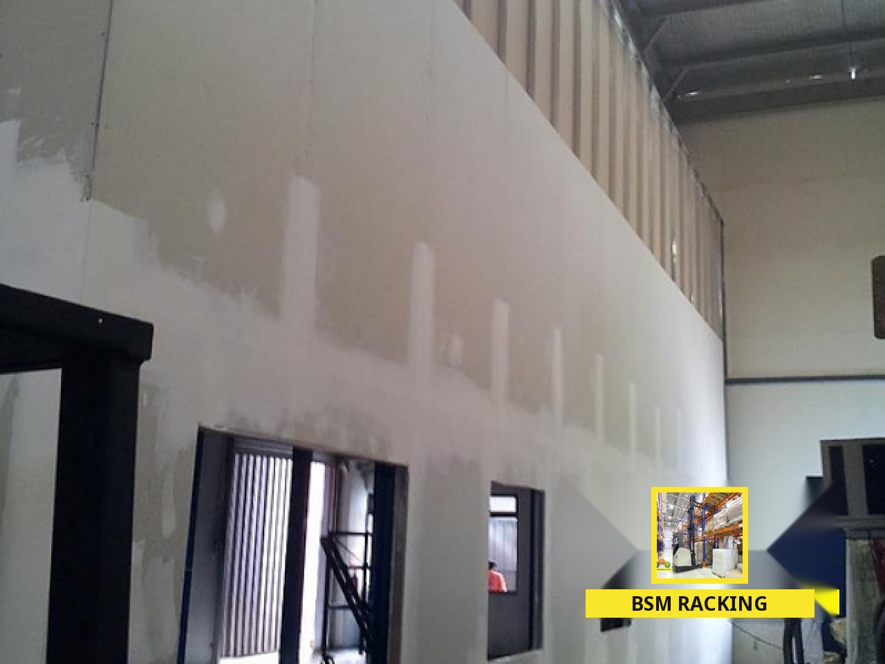 Structural Steel Platform freestanding mezzanine installation, project view 40