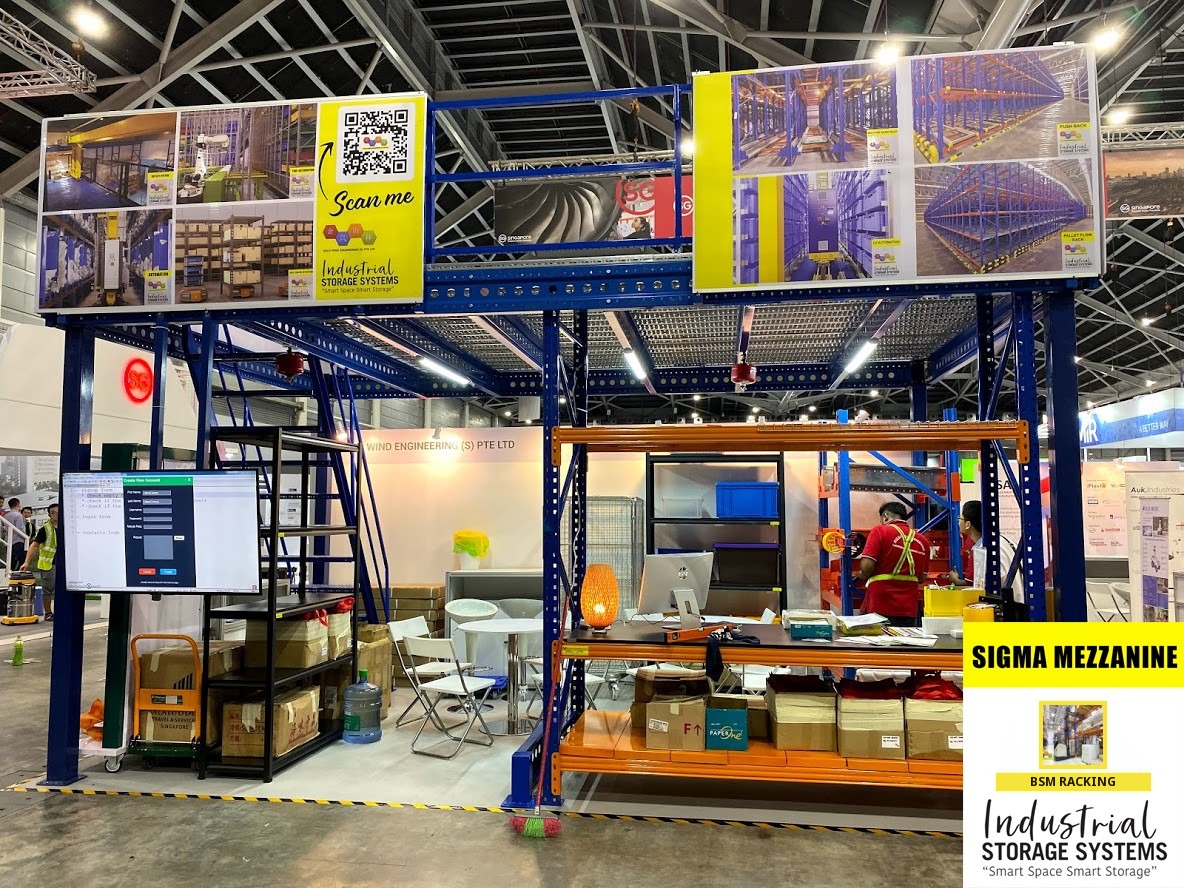 Mezzanine Floor System raised warehouse floor installation, project view 15