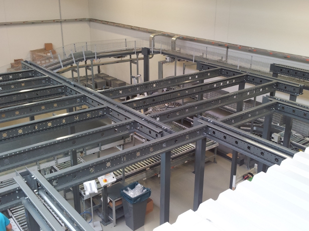 Mezzanine Floor System raised warehouse floor installation, project view 2