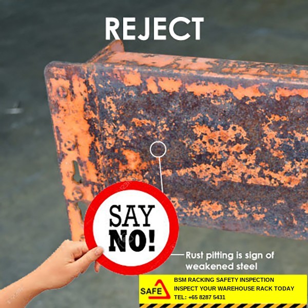 Warehouse Rack Inspection metal condition inspection record