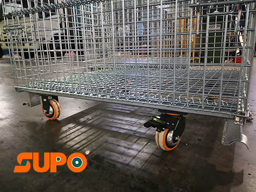 Foldable Wire Mesh Cage without wheels or a top cover
