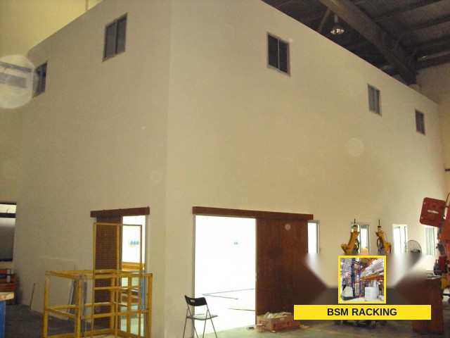 Structural Steel Platform freestanding mezzanine installation, project view 21