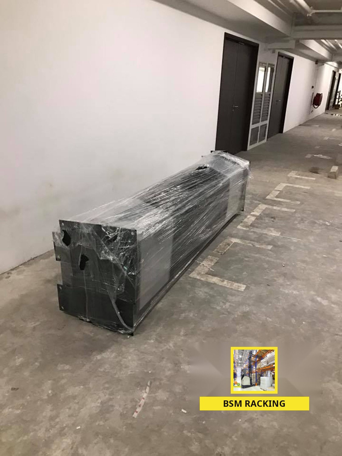 Structural Steel Platform freestanding mezzanine installation, project view 16