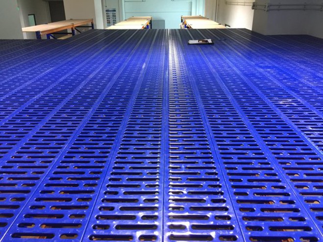 Rack Support Mezzanine Superblock intermediate storage floor, project view 7